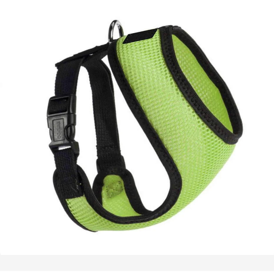 PETLAVISH™ Personalized Embroidery Small Dog Harness: Custom Font, Soft, Breathable No-Choke Vest