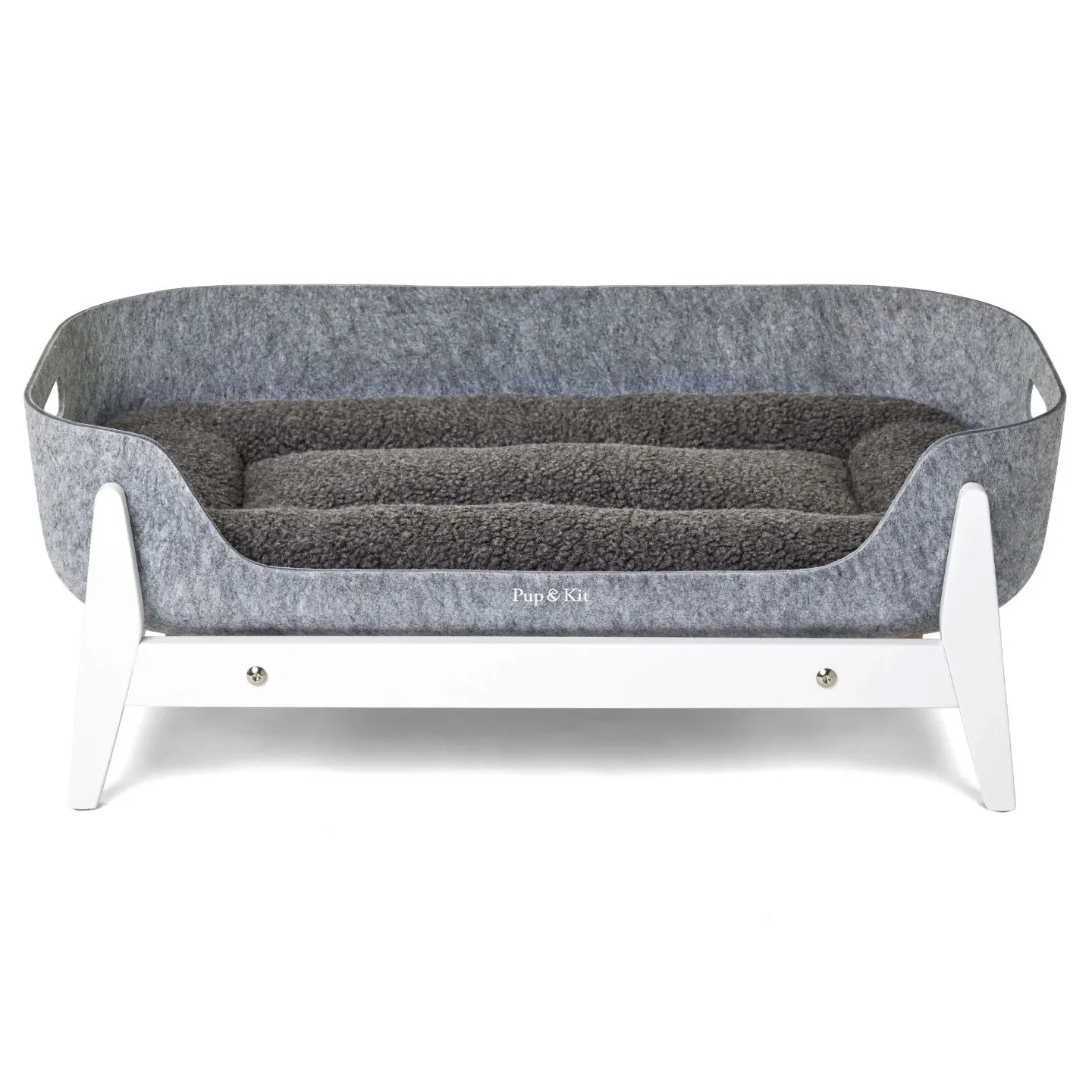 PetNest Full Bed Kit with Raised Stand in White