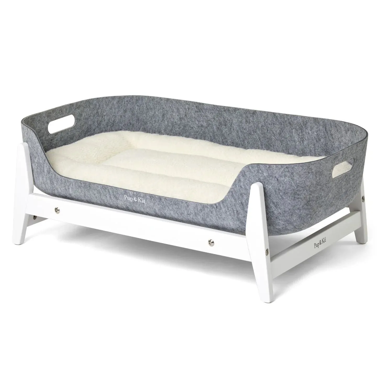 PetNest Full Bed Kit with Raised Stand in White