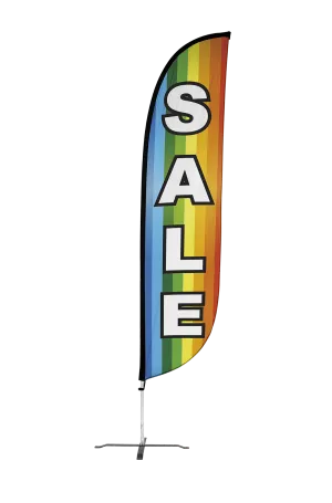 Sale Feather Flag Rainbow