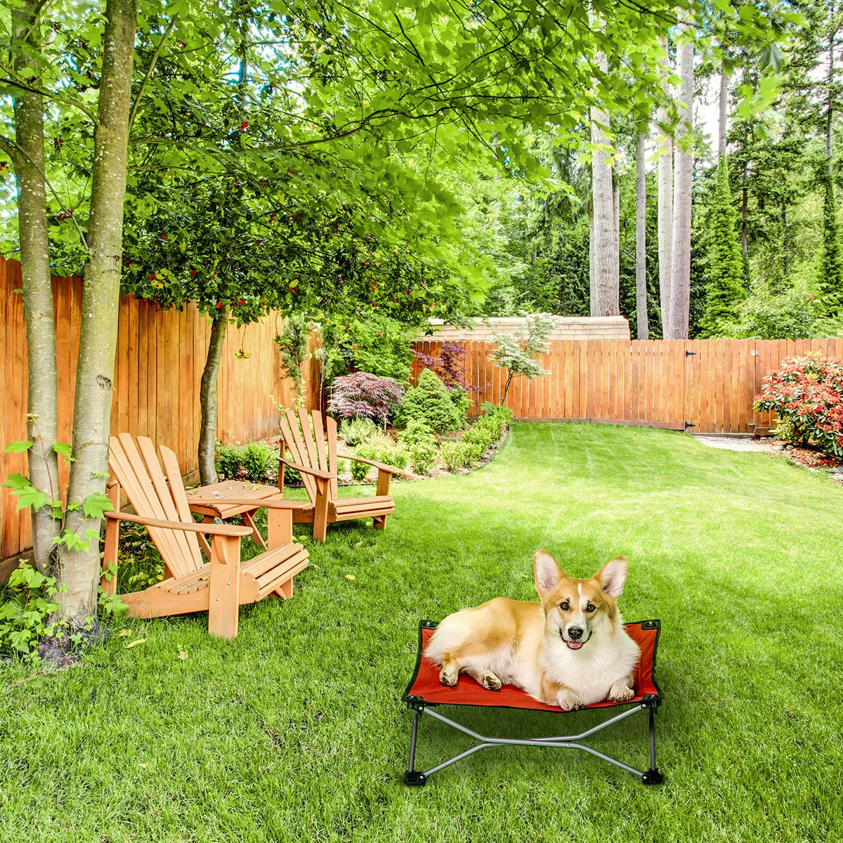 Small Portable Pup Pet Bed - Red