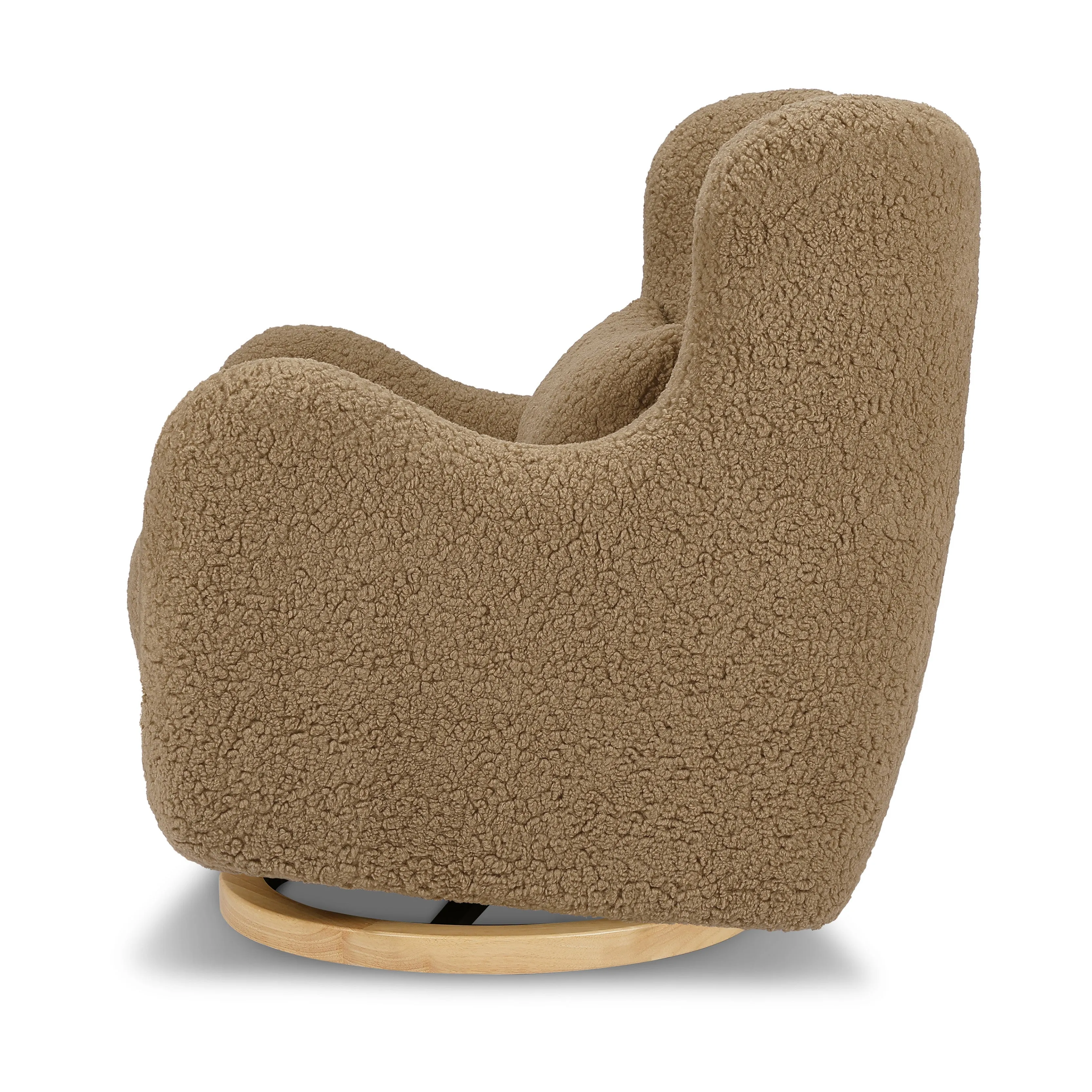 Solstice Swivel Glider in Shearling