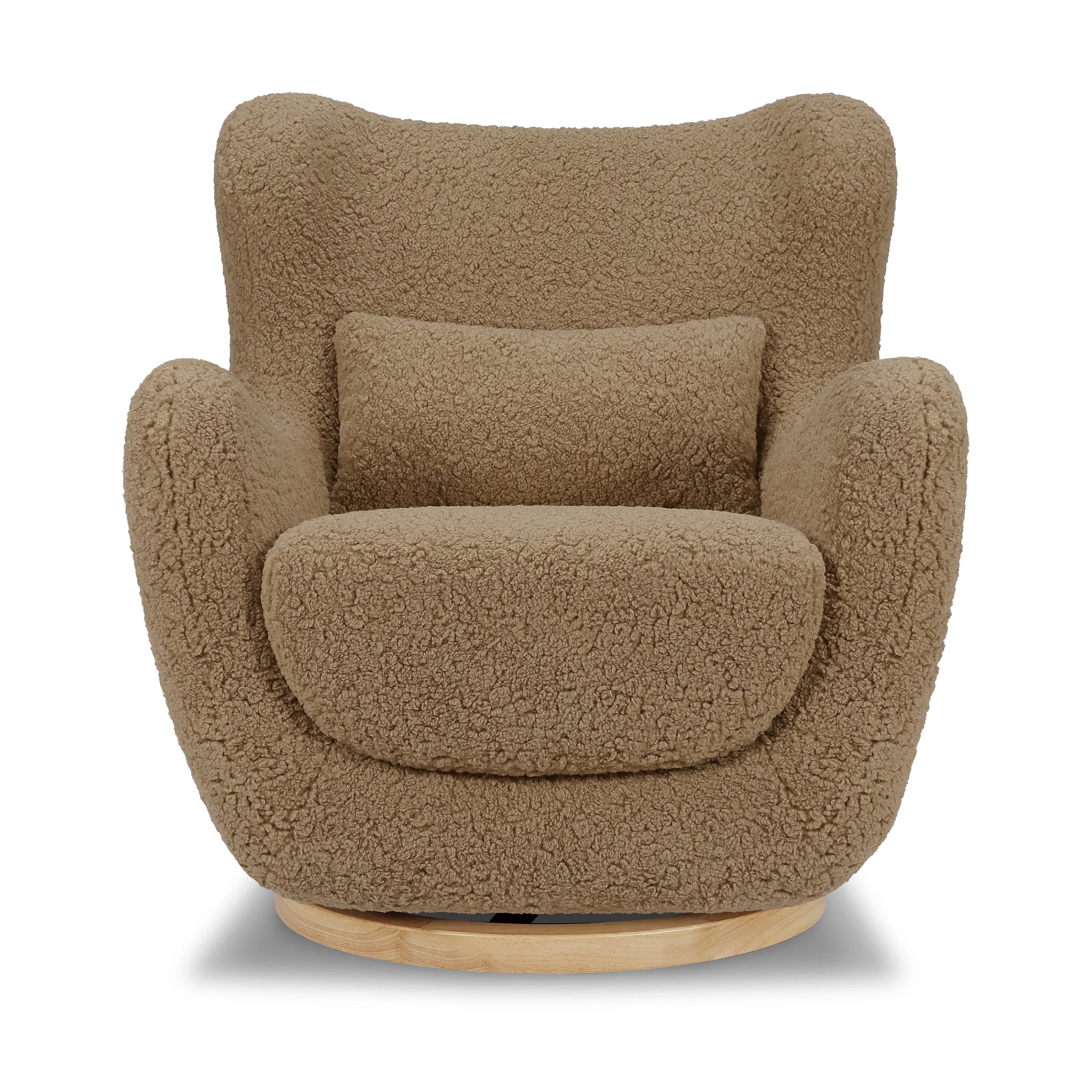 Solstice Swivel Glider in Shearling