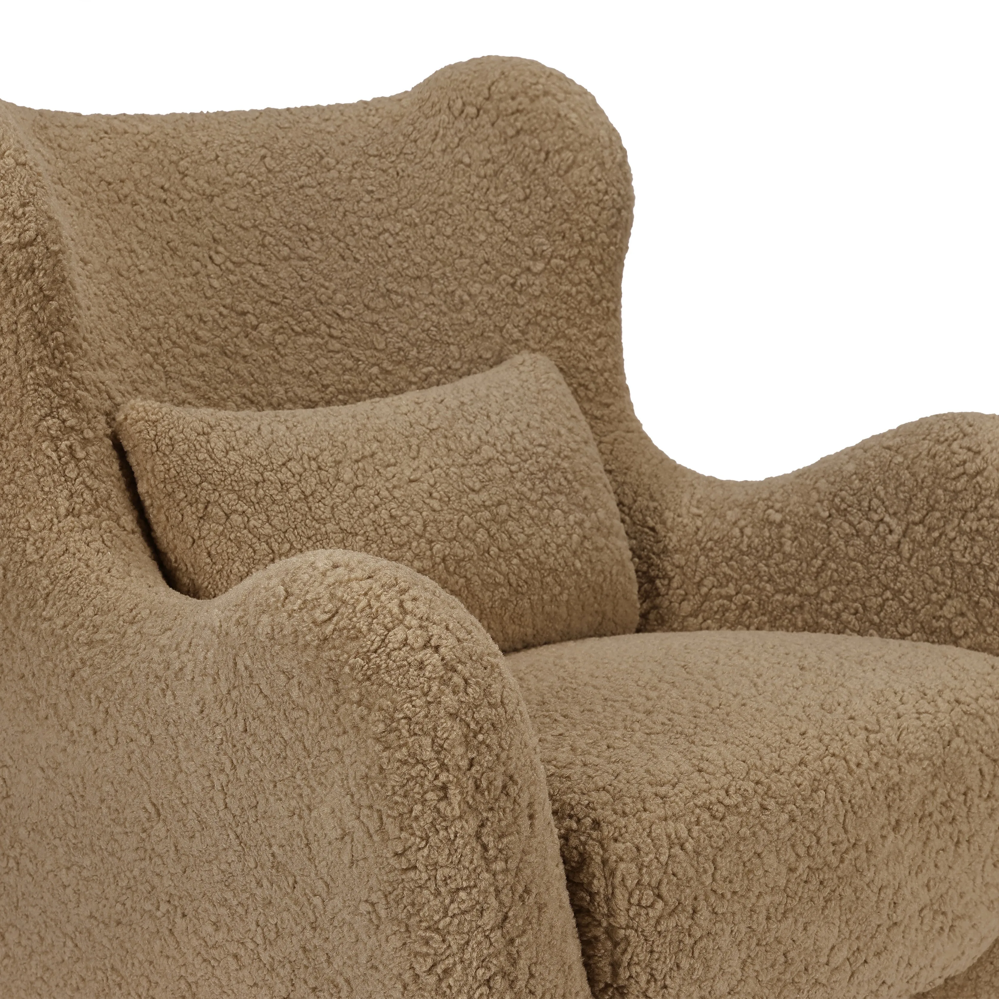 Solstice Swivel Glider in Shearling