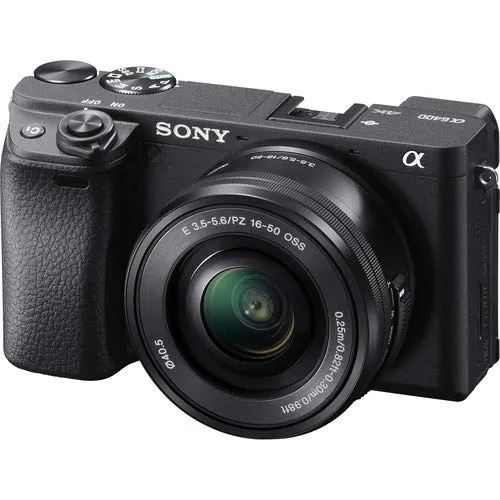 Sony Alpha a6400 Mirrorless Digital Camera with 16-50mm Lens Kit - International Model