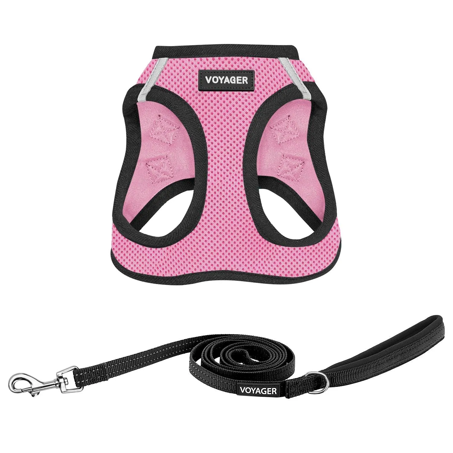 Step-In Air Harness & Leash Set With Black Trim for Cat