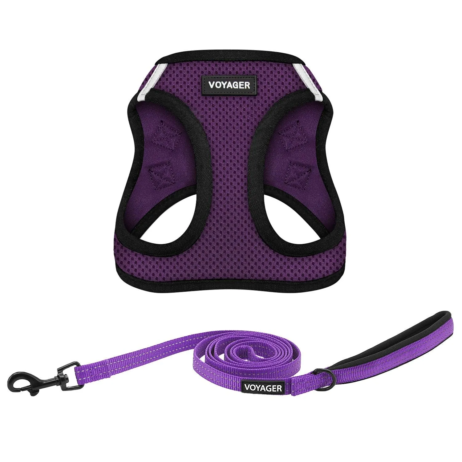 Step-In Air Harness & Leash Set With Black Trim for Cat