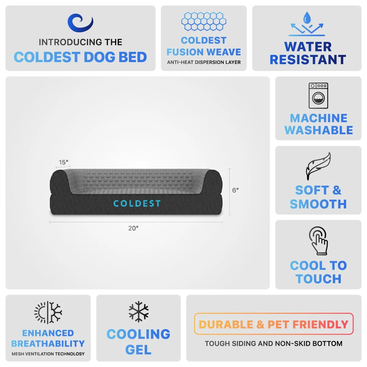 The Coldest Cozy Dog Bed