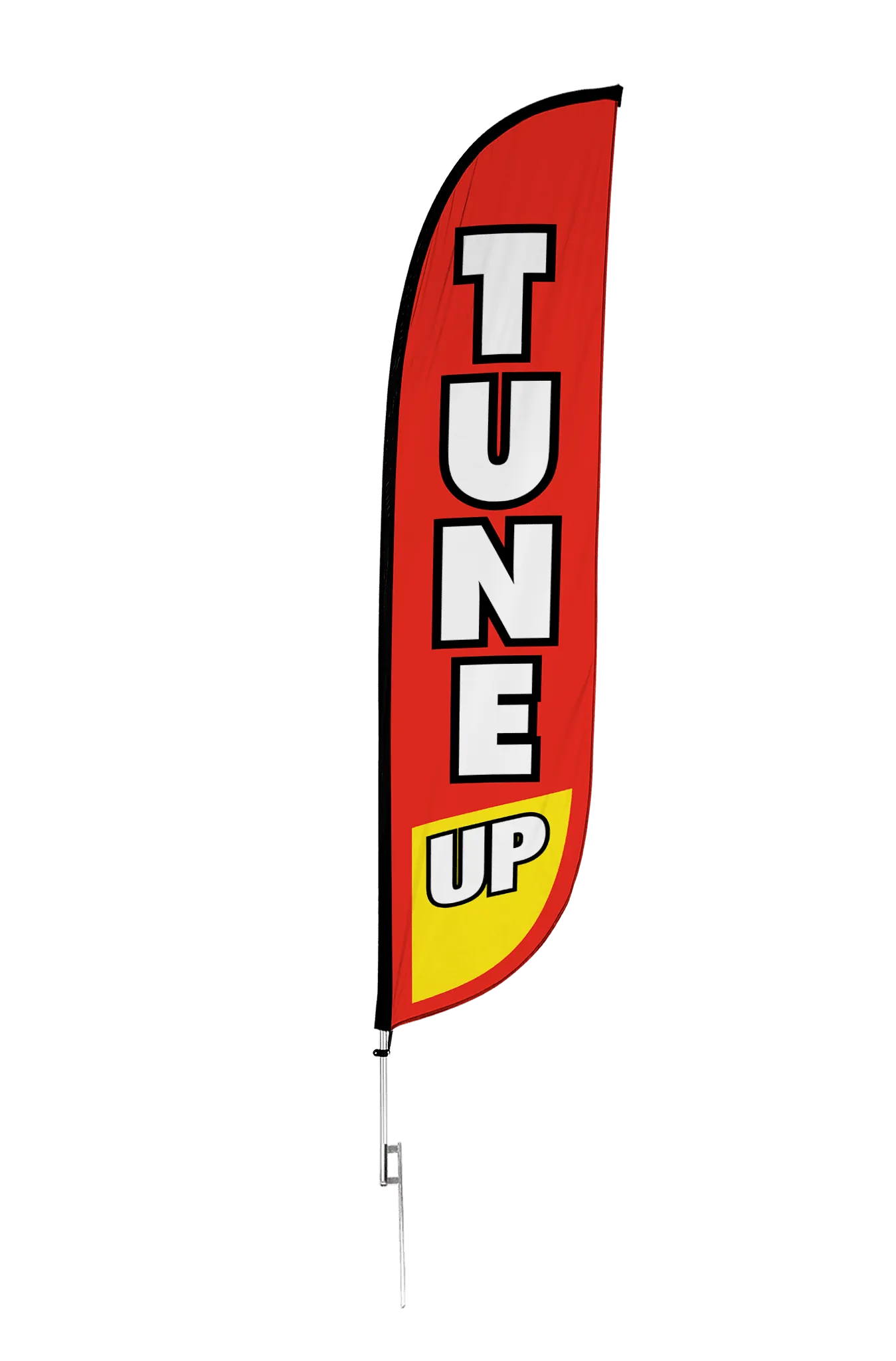 Tune Up Feather Flag Red & Yellow