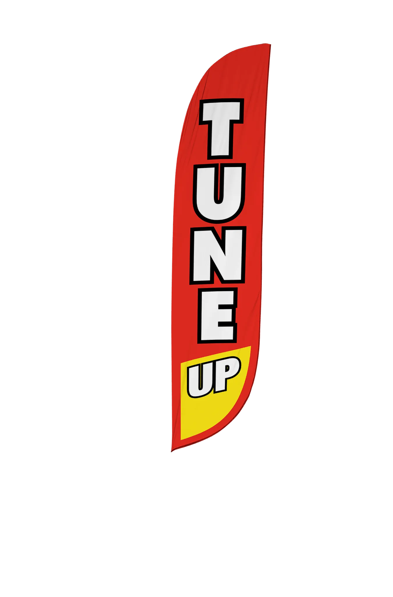 Tune Up Feather Flag Red & Yellow