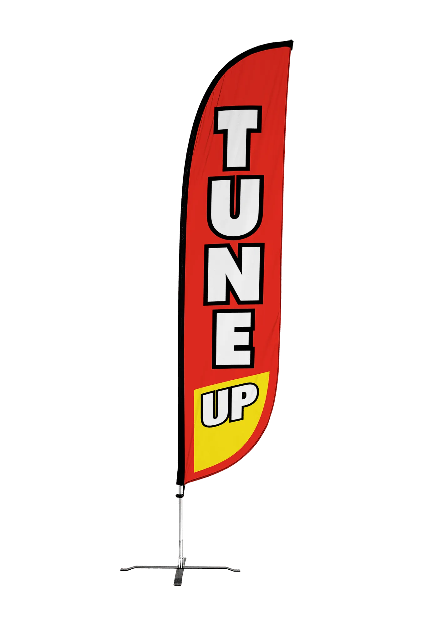 Tune Up Feather Flag Red & Yellow