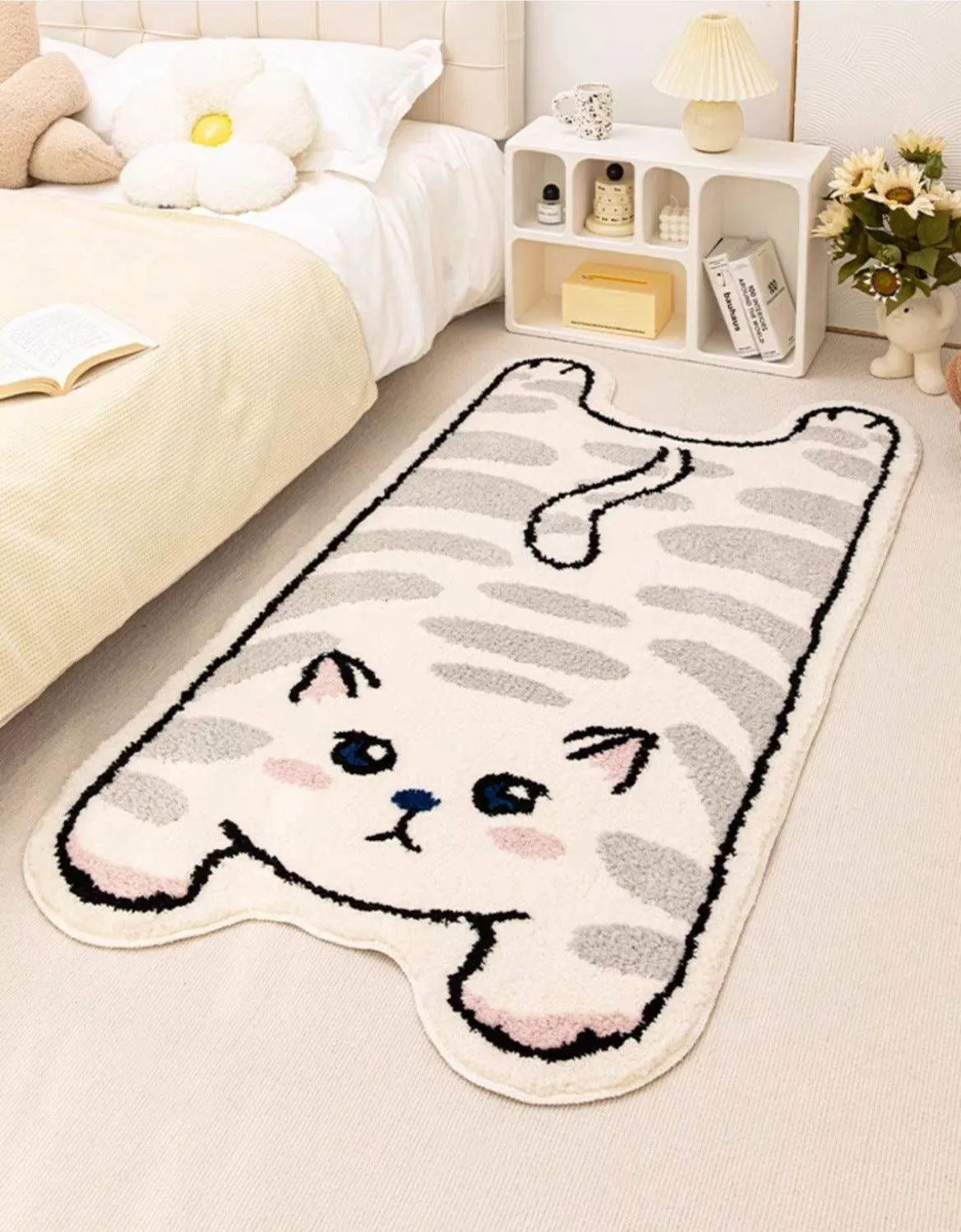 Whimsical Whiskers Cat Rug