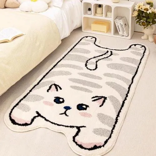 Whimsical Whiskers Cat Rug