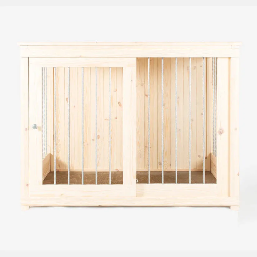 Wooden Sliding Door Salcombe Dog Crate